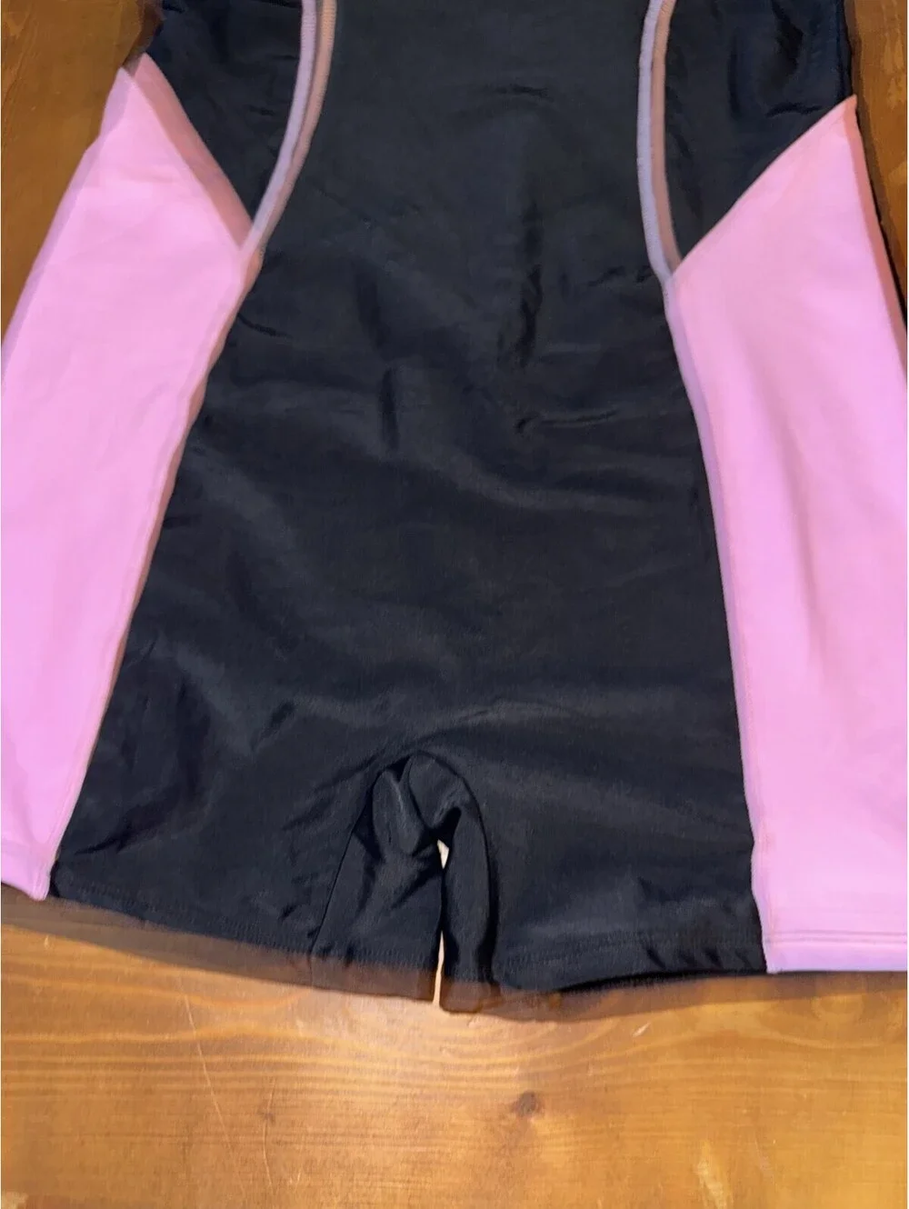 MIENOE Teen Girls' One Piece Swimsuits Kids UPF 50+ Black/Pink Color Block XXL